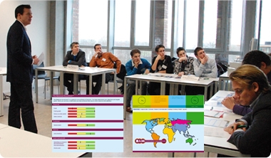 Sfeerfoto van simulitie Business Abroad Managementgame